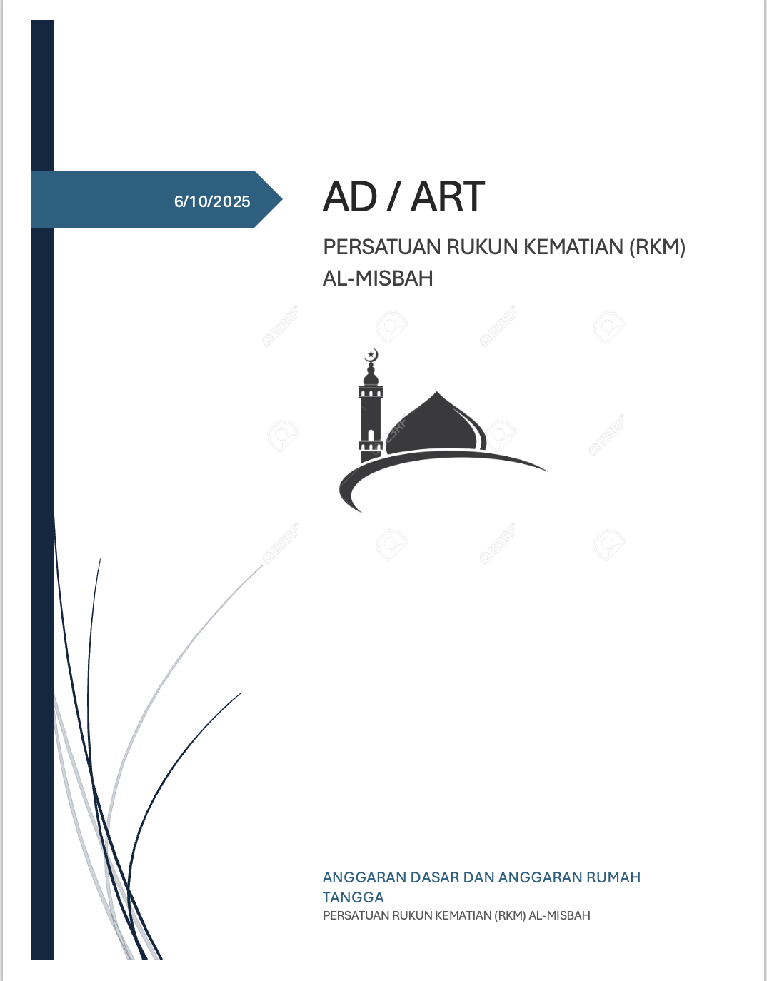 ANGGARAN RUMAH TANGGA  RUKUN KEMATIAN MASJID AL-MISBAH